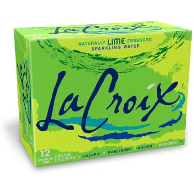 La Croix LaCroix – Acqua frizzante aromatizzata al lime – 12 lattine x 355 ml – Senza zuccheri, senza calorie, senza sodio La Croix LaCroix – Acqua frizzante aromatizzata al lime – 12 lattine x 355 ml – Senza zuccheri, senza calorie, senza sodio
