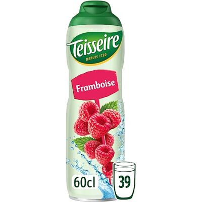 Teisseire Sciroppo di Lampone per Bevanda Rinfrescante, Cocktail, Bottiglia da 60 cl Teisseire Sciroppo di Lampone per Bevanda Rinfrescante, Cocktail, Bottiglia da 60 cl