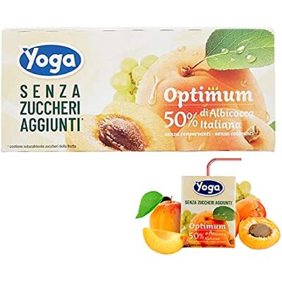 Idea Yoga Succo Optimum Albicocca Senza Zuccheri Aggiunti 8 Confezioni da 3 x 200 ml Idea Yoga Succo Optimum Albicocca Senza Zuccheri Aggiunti 8 Confezioni da 3 x 200 ml