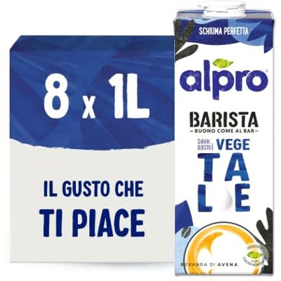 Alpro BARISTA, QUESTO È VEGETALE, Bevanda all'AVENA 8X1L Alpro BARISTA, QUESTO È VEGETALE, Bevanda all'AVENA 8X1L