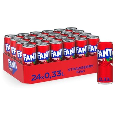Fanta Strwberry & Kiwi 24x 330ml mit Erdbeer und Kiwi Flvour Fanta Strwberry & Kiwi 24x 330ml mit Erdbeer und Kiwi Flvour