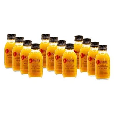 Pure Shot Bio-Arancia-Curcuma-Ginger. Vegan. Senza Zucchero, Senza Additivi. 100% Bio (DE-ÖKO-005), 12x100 ml Pure Shot Bio-Arancia-Curcuma-Ginger. Vegan. Senza Zucchero, Senza Additivi. 100% Bio (DE-ÖKO-005), 12x100 ml