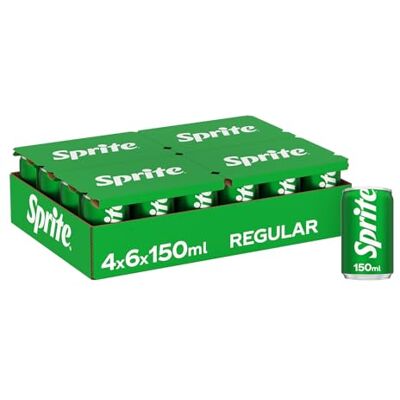 Sprite – Bevanda Analcolica Frizzante, Gusto Lemon-Lime, Naturalmente Rinfrescante, Lattine in Alluminio 100% Riciclabile Confezione da 24 Lattine da 150 ml Sprite – Bevanda Analcolica Frizzante, Gusto Lemon-Lime, Naturalmente Rinfrescante, Lattine in Alluminio 100% Riciclabile Confezione da 24 Lattine da 150 ml