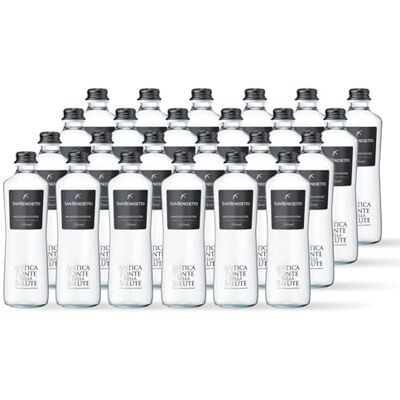 San Benedetto Acqua Frizzante Antica Fonte della Salute Premium Water Confezione da 24 Bottiglie in Vetro da 330ml San Benedetto Acqua Frizzante Antica Fonte della Salute Premium Water Confezione da 24 Bottiglie in Vetro da 330ml