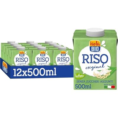 Isola Bio Bevanda Biologica di Riso 12x500ml Isola Bio Bevanda Biologica di Riso 12x500ml