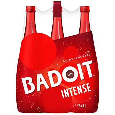 Badoit Rouge Bottiglia per acqua minerale intensiva, 6 x 1 l Badoit Rouge Bottiglia per acqua minerale intensiva, 6 x 1 l
