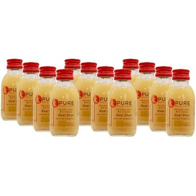 Pure Shot Bio-Mela-Zenzero. Vegano. Senza zucchero, Nessun additivo (DE-ÖKO-005), 12 x 100 ml Pure Shot Bio-Mela-Zenzero. Vegano. Senza zucchero, Nessun additivo (DE-ÖKO-005), 12 x 100 ml