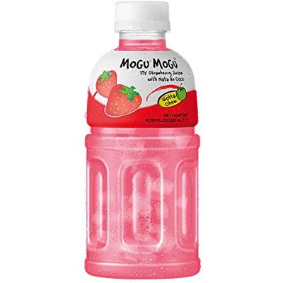 Mogu Mogu Succo di frutta con Nata De Coco, 10,82 Fl Oz (fragola, confezione da 12) Mogu Mogu Succo di frutta con Nata De Coco, 10,82 Fl Oz (fragola, confezione da 12)