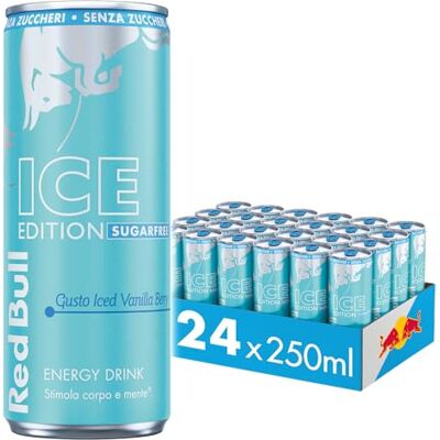 Bull Sugarfree Energy Drink Iced Vanilla Berry 250 ml 24 Lattine Bull Sugarfree Energy Drink Iced Vanilla Berry 250 ml 24 Lattine