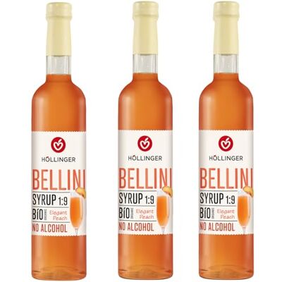 Höllinger Bellini Syrup 1:9, Bio Organic, Elegant Peach, No Alcohol Höllinger Bellini Syrup 1:9, Bio Organic, Elegant Peach, No Alcohol