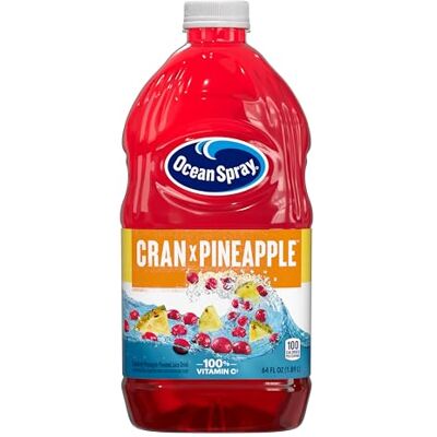 Ocean Spray ® Cran-Pineapple™ Juice Drink, bottiglia da 64 once ® Cran-Pineapple™ Juice Drink, a base di vero succo di frutta, bottiglia da 64 fl oz Ocean Spray ® Cran-Pineapple™ Juice Drink, bottiglia da 64 once ® Cran-Pineapple™ Juice Drink, a base di vero succo di frutta, bottiglia da 64 fl oz