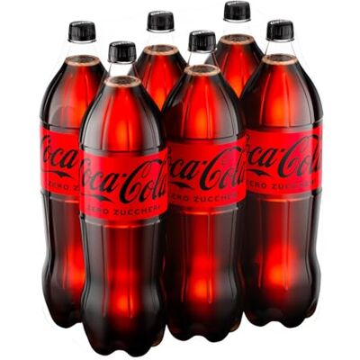 Coca-Cola Zero Zuccheri, Tutto il Gusto della Formula Senza Calorie, Bottiglia PET 100% riciclabile 6 Bottiglie da 2 L Coca-Cola Zero Zuccheri, Tutto il Gusto della Formula Senza Calorie, Bottiglia PET 100% riciclabile 6 Bottiglie da 2 L