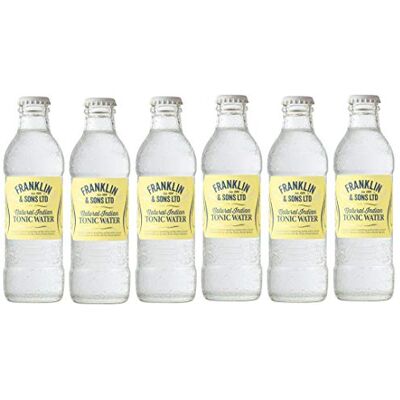 Zeus Party 6 Bottiglie di Natural Indian Tonic Water -Franklin & Sons- 200 ml Zeus Party 6 Bottiglie di Natural Indian Tonic Water -Franklin & Sons- 200 ml