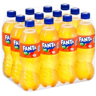 Fanta Original Gusto Arancia, con Succo di Arance Italiane, Senza Aggiunta di Conservanti, PET 100% riciclabile, Gusto Rinfrescante 12 Bottiglie da 450 ml Fanta Original Gusto Arancia, con Succo di Arance Italiane, Senza Aggiunta di Conservanti, PET 100% riciclabile, Gusto Rinfrescante 12 Bottiglie da 450 ml
