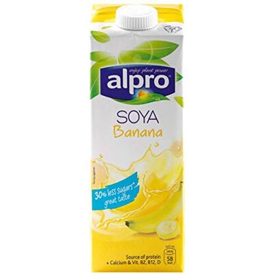 Alpro Bere soia banana 4 x 1 litro Alpro Bere soia banana 4 x 1 litro