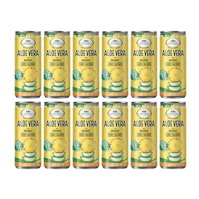L'Angelica Health Drink, Aloe Vera 35%, Gusto Ananas, Bevanda Fredda Detox, Con Zinco e Vitamina B2, Zero Zuccheri, Zero Calorie, Senza Conservanti, Coloranti e Glutine, 12x240ml L'Angelica Health Drink, Aloe Vera 35%, Gusto Ananas, Bevanda Fredda Detox, Con Zinco e Vitamina B2, Zero Zuccheri, Zero Calorie, Senza Conservanti, Coloranti e Glutine, 12x240ml