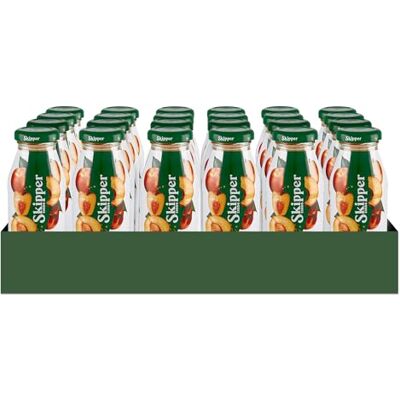 Zuegg Skipper Bar Succo di Frutta Gusto Pesca Senza Zuccheri Aggiunti, Linea Bar in Bottiglietta di Vetro Bevanda a Base di Purea di Pesca, 100% Ingredienti di Origine Naturale (200ml X 24 Pezzi) Zuegg Skipper Bar Succo di Frutta Gusto Pesca Senza Zuccheri Aggiunti, Linea Bar in Bottiglietta di Vetro Bevanda a Base di Purea di Pesca, 100% Ingredienti di Origine Naturale (200ml X 24 Pezzi)