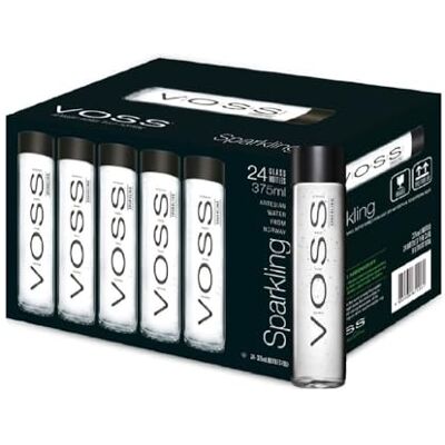 Voss Artesian Bottiglia d'acqua frizzante da 375 ml (confezione da 24 pezzi) Voss Artesian Bottiglia d'acqua frizzante da 375 ml (confezione da 24 pezzi)