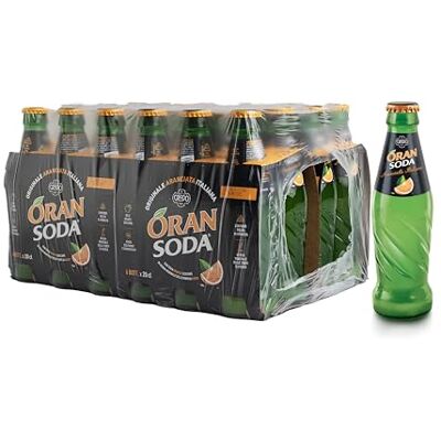 Oran Soda Oransoda Zero Bevanda Gassata all'Arancia Senza Zuccheri, 4 Confezioni x 6 Bottiglie in Vetro da 20 cl VAP, Originale Aranciata Italiana con Succo di Arance Siciliane, Senza Coloranti Oran Soda Oransoda Zero Bevanda Gassata all'Arancia Senza Zuccheri, 4 Confezioni x 6 Bottiglie in Vetro da 20 cl VAP, Originale Aranciata Italiana con Succo di Arance Siciliane, Senza Coloranti