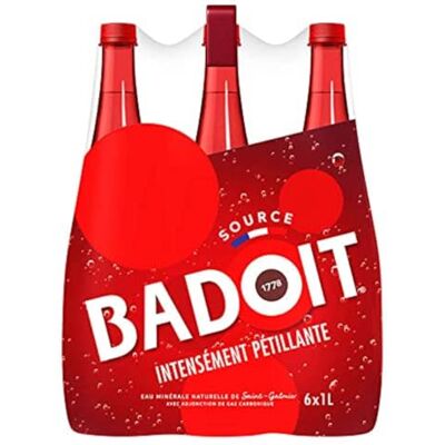 Badoit Rouge Acqua minerale naturale, gassosa 6 x 1 l Badoit Rouge Acqua minerale naturale, gassosa 6 x 1 l