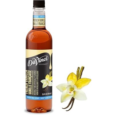 DaVinci Gourmet Sciroppo di vaniglia francese senza zucchero, 25,4 ml (1 pezzo) DaVinci Gourmet Sciroppo di vaniglia francese senza zucchero, 25,4 ml (1 pezzo)