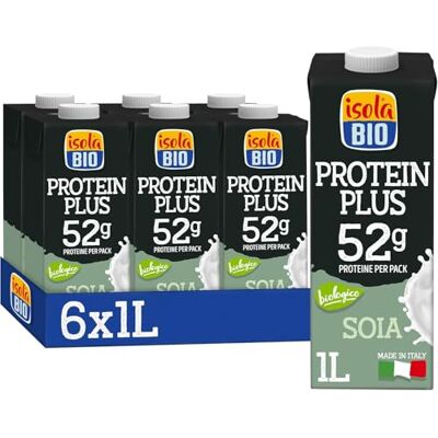 Isola Bio Protein Plus Soia 52g Biologica 6x1L Isola Bio Protein Plus Soia 52g Biologica 6x1L