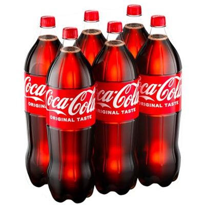 Coca-Cola Original Taste, Tutto il Gusto Originale di in Bottiglia PET 100% Riciclabile, Bevanda Analcolica 6 Bottiglie da 2L Coca-Cola Original Taste, Tutto il Gusto Originale di in Bottiglia PET 100% Riciclabile, Bevanda Analcolica 6 Bottiglie da 2L