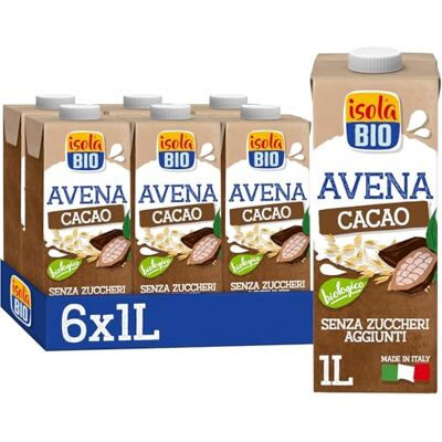 Isola Bio Bevanda Avena Cacao Biologica 6x1L Isola Bio Bevanda Avena Cacao Biologica 6x1L