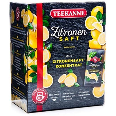 TEEKANNE Teiera limone succo 100 x 4 ml, 1er Pack (1 x 400 ml Confezione) TEEKANNE Teiera limone succo 100 x 4 ml, 1er Pack (1 x 400 ml Confezione)