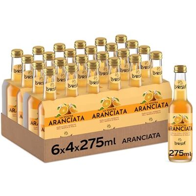 Lurisia La Nostra Aranciata – 24 Bottiglie in Vetro da 275ml, Bevanda Analcolica Prodotta con il Succo delle Arance Italiane e l’Estratto di Arance Pugliesi, Gusto Dissetante Lurisia La Nostra Aranciata – 24 Bottiglie in Vetro da 275ml, Bevanda Analcolica Prodotta con il Succo delle Arance Italiane e l’Estratto di Arance Pugliesi, Gusto Dissetante