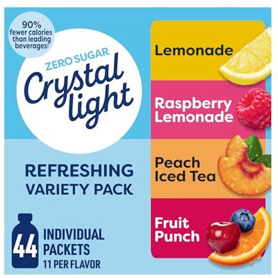 Crystal Light MELARQT Lemonade Powdered Drink Mix, Caffeine Free, 8.6 oz Pouch (Pack of 3) ASDFG-88 Crystal Light MELARQT Lemonade Powdered Drink Mix, Caffeine Free, 8.6 oz Pouch (Pack of 3) ASDFG-88