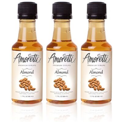 Amoretti Premium Almond Syrups 50ml 3 Pack Amoretti Premium Almond Syrups 50ml 3 Pack