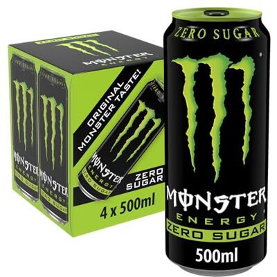 Monster Cable Energy Green Zero 4 x 500ml Monster Cable Energy Green Zero 4 x 500ml