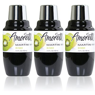 Amoretti Premium Martini Cocktail Mix Minis, Kiwi, 3.4 Fluid Ounce Amoretti Premium Martini Cocktail Mix Minis, Kiwi, 3.4 Fluid Ounce