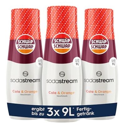 sodastream Sciroppo Schwip Schwap 1 flacone da 9 litri di bevanda preparata, preparato in pochi secondi e sempre fresco, 440 ml sodastream Sciroppo Schwip Schwap 1 flacone da 9 litri di bevanda preparata, preparato in pochi secondi e sempre fresco, 440 ml