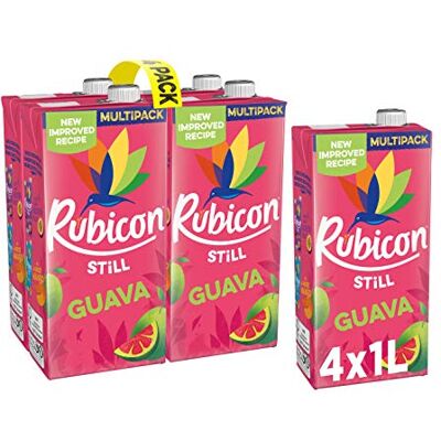 Rubicon Ancora Guava Succo di Bevande Cartoni, 4 x 1 Litro Rubicon Ancora Guava Succo di Bevande Cartoni, 4 x 1 Litro