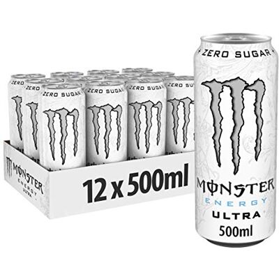 Monster Cable Energy Ultra Energy Drink 1 can 500 ml Energy booster Less sweet Lighter taste No calories High caffeine Monster Cable Energy Ultra Energy Drink 1 can 500 ml Energy booster Less sweet Lighter taste No calories High caffeine