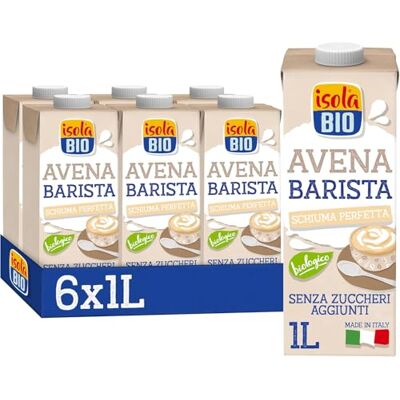 Isola Bio Avena Barista Biologica Senza Zuccheri Aggiunti 6x1L Isola Bio Avena Barista Biologica Senza Zuccheri Aggiunti 6x1L