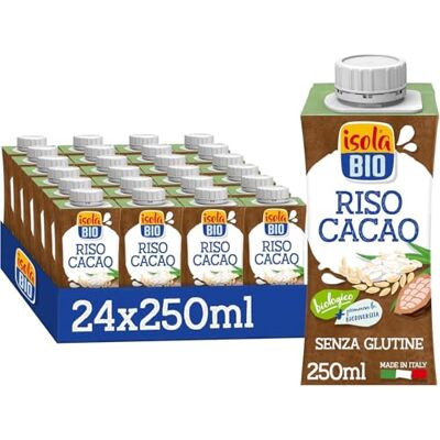 Isola Bio Riso Cacao Mini Biologica 24x250ml Isola Bio Riso Cacao Mini Biologica 24x250ml