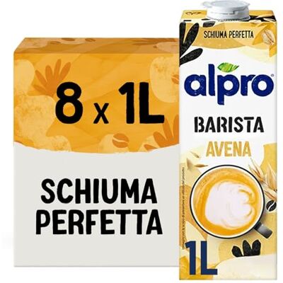 Alpro BARISTA, Bevanda all'AVENA, Naturalmente Senza Lattosio, Ideale con il Caffè (8 confezioni x 1 Litro) Alpro BARISTA, Bevanda all'AVENA, Naturalmente Senza Lattosio, Ideale con il Caffè (8 confezioni x 1 Litro)
