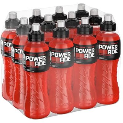 Powerade Blood Orange Sport Drink – 12 Bottiglie da 500 ml, Bevanda Isotonica, Bottiglia Ergonomica in PET 100% Riciclabile con Tappo Sport, Soluzione di Carboidrati e Elettroliti Powerade Blood Orange Sport Drink – 12 Bottiglie da 500 ml, Bevanda Isotonica, Bottiglia Ergonomica in PET 100% Riciclabile con Tappo Sport, Soluzione di Carboidrati e Elettroliti