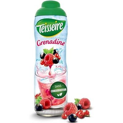 Teisseire Sciroppo di Granatina 60 cl Confezione da 4 Teisseire Sciroppo di Granatina 60 cl Confezione da 4
