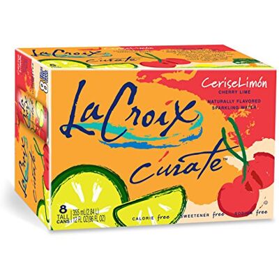 La Croix C'urate Acqua frizzante di ciliegia, 340 ml, 8 pezzi (confezione da 3) La Croix C'urate Acqua frizzante di ciliegia, 340 ml, 8 pezzi (confezione da 3)
