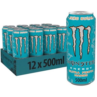 Monster Cable Energy, Ultra Fiesta 12 lattine da 500 ml Monster Cable Energy, Ultra Fiesta 12 lattine da 500 ml