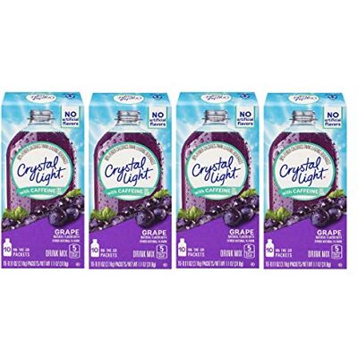 Crystal Light On The Go Energy Grape Caffeine Energy Releasing, 10-Packet Boxes (Pack of 4) Crystal Light On The Go Energy Grape Caffeine Energy Releasing, 10-Packet Boxes (Pack of 4)