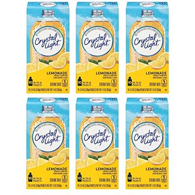 Crystal Light On The Go Natural Lemonade, 10 Count Packets (Pack of 6) Crystal Light On The Go Natural Lemonade, 10 Count Packets (Pack of 6)