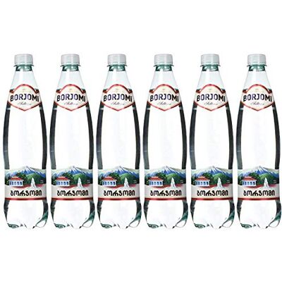 BORJOMI Acqua minerale gassata acqua frizzante in plastica bottiglia da 1 l confezione da 24 (4 x 6) BORJOMI Acqua minerale gassata acqua frizzante in plastica bottiglia da 1 l confezione da 24 (4 x 6)