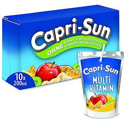 Sun Capri Capri da sole da sole multi Vitamina 10 Box, 4 confezioni (4 x 200 ml) Sun Capri Capri da sole da sole multi Vitamina 10 Box, 4 confezioni (4 x 200 ml)
