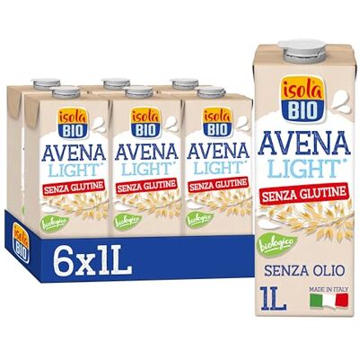 Isola Bio Bevanda di Avena Biologica Senza Olio e Senza Glutine 6x1L Isola Bio Bevanda di Avena Biologica Senza Olio e Senza Glutine 6x1L