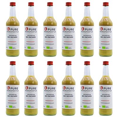 Pure – Zenzero biologico peruviano di alta qualità senza zucchero e additivi artificiali, 100% biologico (DE-ÖKO-005), 12 x 500 ml Pure – Zenzero biologico peruviano di alta qualità senza zucchero e additivi artificiali, 100% biologico (DE-ÖKO-005), 12 x 500 ml